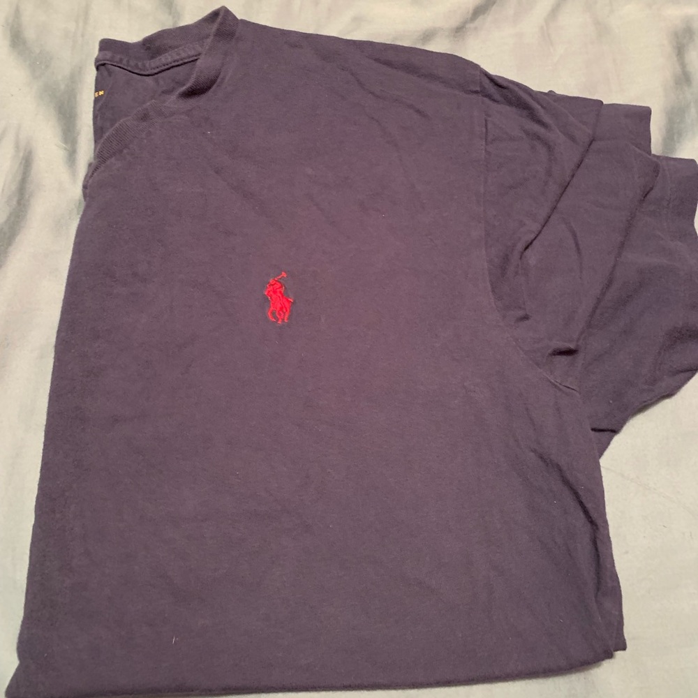 Navy Blue Polo V neck